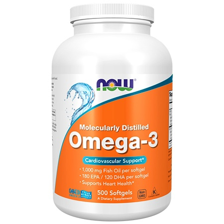 NOW Omega 3 500 капсул
