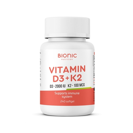 Bionic Vitamin D3 2000+K2 240 капсул
