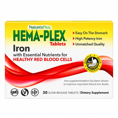 NaturesPlus Hema-Plex Iron 30 таблеток