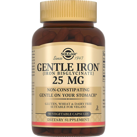 Solgar Gentle Iron 25mg 90 капсул
