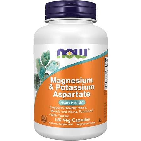 NOW Magnesium & Potassium Aspartate 120 капсул